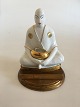 Pen and Ink 
Holder in the 
Shape of 
Porcelain 
Buddha on Brass 
Foot. Rob.J. 
Paris, France. 
16 cm H ...