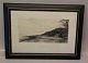 Carl Bloch 
Etching 1883 29 
x 40 cm in old 
black wooden 
frame
Carl Bloch 
1834-1890.