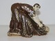 Saxbo art pottery.Figurine by Hugo Liisberg.Length 11.5 cm.Perfect condition.