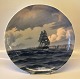B&G Marine 
motif plate 32 
cm by Elias 
Petersen Signed 
EP 5VK Unique 
Bing and 
Grondahl Marked 
...