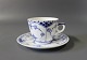 Royal 
Copenhagen blue 
fluted half 
lace small 
coffee cup with 
saucer, no.: 
1/719.
H - 6 cm and 
...