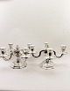 Pair 4 arms 
candlesticks 34 
x 34 cm. H. 17 
cm. silver 
plate from 
Christofle 
France pitch. 
1900. ...