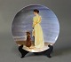 Summer night at 
Skagen. The 
artist's wife 
with the dog at 
the beach. No.: 
5 342 C by P. 
S. ...