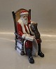 Royal 
Copenhagen 0042 
RC Father 
Christmas and 
cat 18 cm 
(5021042) Santa 
Claus In mint 
and nice ...
