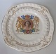 Plates, Queen 
Elisabeth's 
coronation, 
June 2, 1953. 
Royal Alma. 
Fayance. 
England. With 
transfer ...