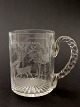 Hook mug H. 
10.5 cm. From 
the late 1800s 
with the 
inscription 
"Hilda" No. 
303048