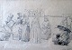 Kittendorff, 
Johan Adolph 
(1805 - 1902) 
Denmark: Wives 
(Copenhagen). 
Lead on paper. 
7.5 x 12 cm. 
...