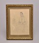 Smidth, Hans 
(1839-1917) 
Denmark: A 
farmer at a 
table. Lead on 
paper. Signed: 
HS. 14 x 10.5 
...