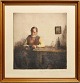 Ilsted, Peter 
(1861 - 1933) 
Denmark: A 
reading man. 
Hand-colored 
messotinte. 
Original by 
Peter ...