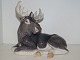 Large Royal 
Copenhagen 
figurine, 
moose.
The factory 
mark shows, 
that this was 
produced ...