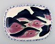 Kate Maury 
unique ceramic 
dish decorated 
with fish.
Stamped: Maury 
2001, Alaska.
Measures: ...