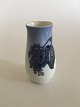 Bing & Grondahl 
Vase No. 
69/86/212 with 
Purple Lilac 
Decoration. 11 
cm H (4 
21/64"). From 
...