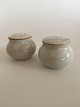 Bing & Grondahl 
Glazed 
Stoneware 
"Coppelia" Salt 
and Pepper Set. 
Measures 5 cm / 
1 31/32 in. x 
...