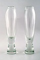 A pair of large 
Orrefors glass 
vases, stylish 
Swedish design. 
1950 / 60s.
Measures: 27.5 
cm. X ...