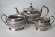 English tea 
service, 
silvered, 20th 
century. Walker 
&amp; Hall, 
Sheffield, 
England. 
Consisting ...