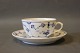 Royal 
Copenhagen blue 
fluted 
chocolatecup 
with saucer, 
no.: 1/465.
Cup: H - 4,5 
cm and Dia - 
...