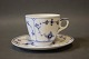 Royal 
Copenhagen blue 
fluted coffee 
cup with 
saucer, no.: 
1/80.
Cup: H - 6 cm 
and Dia - 7 ...