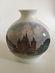 Bing and 
Grondahl Unique 
Vase No. 507 by 
Sophus Jensen. 
Motif: Church 
of Our Lady in 
Kalundborg. ...