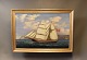 Oilpainting 
with motif of 
the danish ship 
"Vedele" from 
Vejle 1867 
painted by the 
ship's Captain 
...