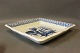 Large square 
dish by 
Aluminia, 
#3087/1198.
H - 5 cm and 
W/D - 30 cm.
