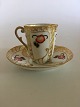 Bing & Grondahl 
Handpainted Cup 
and Saucer. Cup 
measures 7 cm H 
(2 3/4"). 
Saucer 12 cm 
diameter. ...