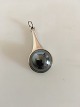 Georg Jensen 
Sterling Silver 
Pendant No 156 
with Hematite 
Stone. Measures 
4 cm / 1 37/64 
in. ...