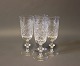 Set of 4 
champagne glass 
decorated with 
leaf motives.
H - 17 cm and 
Dia - 6 cm.