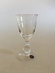 Holmegaard 
"Charlotte 
Amalie" White 
Wine Glass. 16 
cm H / 13 cl. 
Designed by Per 
Lütken in 1980.