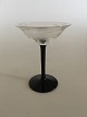 "Jane" 
Blackfooted 
Liqueur Glass 
with ingraved 
grapes. 
Holmegaard. 
10.5 cm H. 8 cm 
diameter. ...