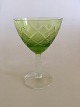 "Wienna 
Antique" Green 
White Wine 
Glass from 
Lyngby Glass. 
12 cm (4 23/32 
in). From 
around 1956.