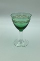 "Ejby" White 
Wine Glass, 
Green. 
Holmegaard. 12 
cm H. Designed 
by Jacob E. 
Bang for 
Holmegaard in 
...