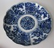 Japanese Imari 
plate. 19th 
century. Blue 
decorated 
porcelain. 
Pattern in 
transfer 
technology. ...