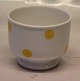 Bing and 
Grondahl B&G 
570.2 Cup with 
yellow polka 
dots ca 7.5 x 
9.5 cm
 Marked with 
the three ...