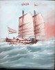 Chinese artist 
(19th century) 
A sailing ship 
in high sea. 
Guache on 
paper. 25 x 19 
cm.
Framed.
