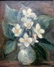 Hansen, Ane 
Marie (1852 - 
1941) Denmark: 
Flowers in a 
vase. Oil on 
canvas / 
cardboard. 
Signed: ...