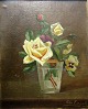 Engert, 
Christian (20th 
century) 
Denmark: 
Flowers in a 
glass. Oil on 
canvas / 
cardboard. 
Signed: ...