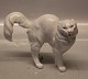Bing and 
Grondahl B&G 
1886 White cat 
with the tail 
lifted 16 x 23 
cm  Marked with 
the three ...