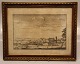 Original 1767 
Etching of 
Mariager 32 x 
25 cm  with 
frame