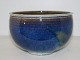 Unknown art 
pottery, bowl 
with blue glaze 
in modern 
shape.
Unsigned.
Diameter 15.5 
cm., ...