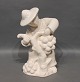 Ceramic 
figurine with a 
white glaze by 
L. Hjort 
Denmark.
H - 26 cm, W - 
14 cm and D - 
12 cm.