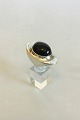 Georg Jensen 
Sterling Silver 
Ring designed 
by Henning 
Koppel with 
Black Stone No 
242. Large nice 
...