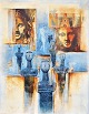 Lange, Ole M. 
(20th century) 
Denmark: 
Fragments from 
Greece IV. The 
Guardians 
(Aphrodite). 
Oil ...