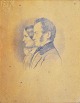 Fritz, Andreas 
(1828 - 1906) 
Denmark. Double 
portrait. 
Drawing. 
Signed: A. 
Fritz. 29 x 22 
...