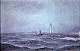 Baagøe, Carl 
Emil (1829 - 
1902) Denmark. 
A ship on the 
water next to 
Skagen 
Lighthouse. 
Signed. ...