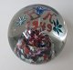 Swedish letter 
press of glass, 
1949. Clear 
glass with 
interior 
decoration with 
mille fiori and 
...