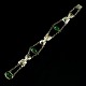 Danish Art 
Nouveau Silver 
Bracelet Green 
Agate, Garnet 
and Amethyst - 
Mogens Ballin's 
...