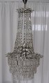 Huge crystal 
chandelier for 
the ceiling, 
Denmark, 
ca.1920, H .: 
95 cm. Dia.: 47 
cm. With 6 ...