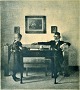 Ilsted, Peter 
(1861 - 1933) 
Denmark. In the 
living room. 
Etching.
Signed: Peter 
Ilsted. 28 x 25 
...
