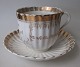 Huge cup with 
saucer, CT 
Altwasser, 
Germany, 19th 
century. White 
porcelain with 
gilding and ...