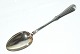 Silver serving 
spoon, 
Stamped year 
1883
Length 25.7 
cm.
Engraving A.T
Used, well 
maintained ...